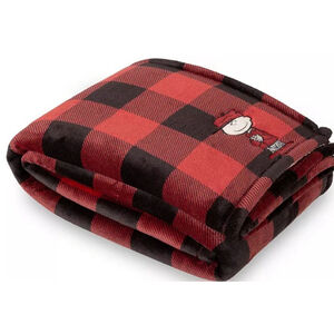 Peanuts, Charlie Brown, Red And Black Sherpa Throw, Reversible, NIOP, NWT